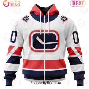 NHL Vancouver Canucks Specialized Unisex Kits With Retro Concepts 3D Hoodie