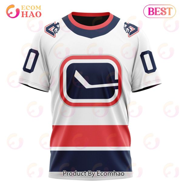 NHL Vancouver Canucks Specialized Unisex Kits With Retro Concepts 3D Hoodie