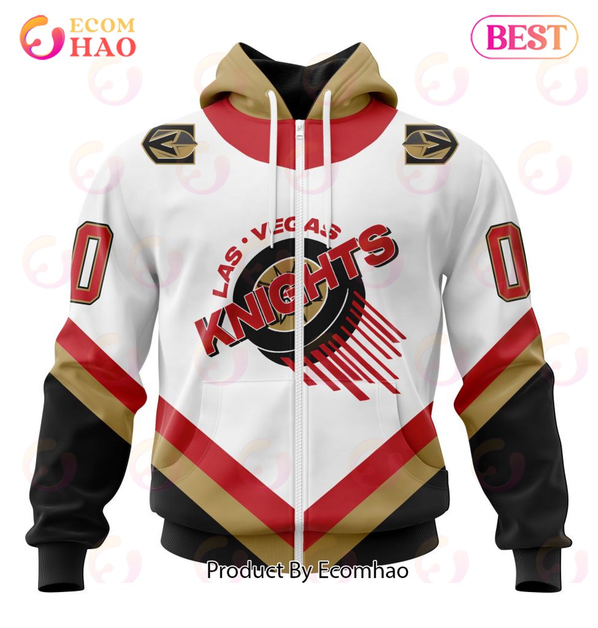 NHL Vegas Golden Knights Specialized Unisex Kits With Retro Concepts 3D Hoodie