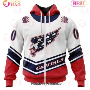 NHL Washington Capitals Specialized Unisex Kits With Retro Concepts 3D Hoodie