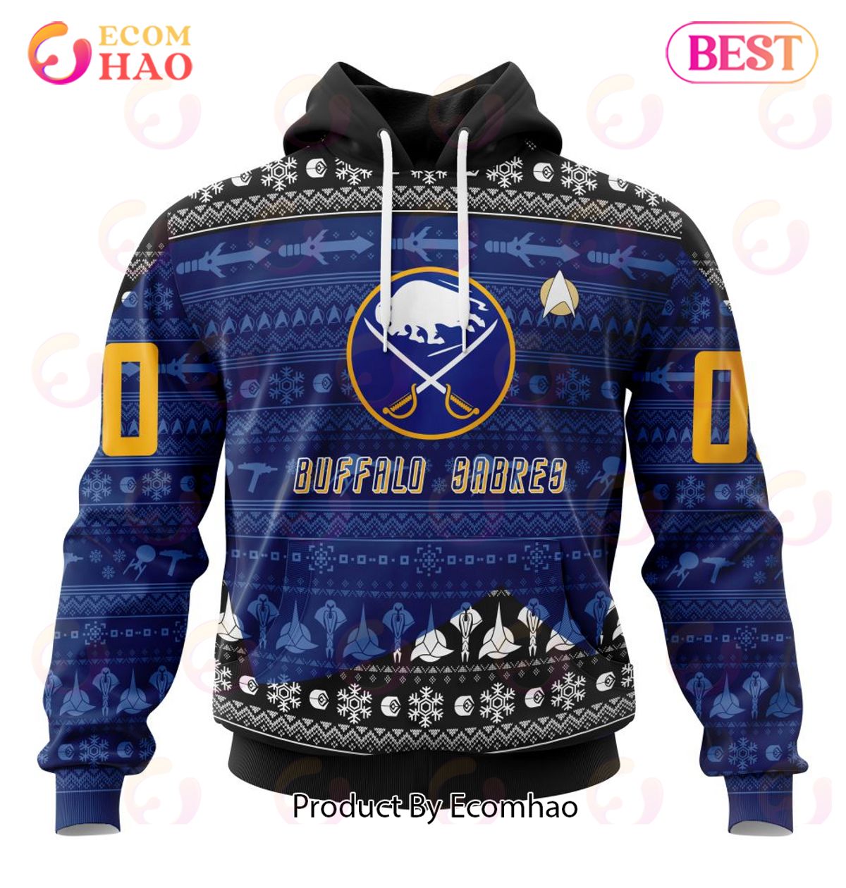 NHL Arizona Coyotes Special Star Trek Design 3D Hoodie