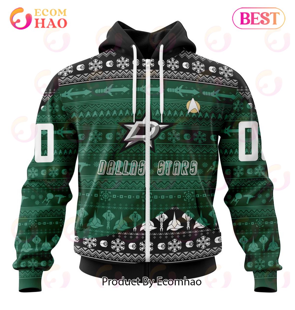 NHL Dallas Stars Special Star Trek Design 3D Hoodie