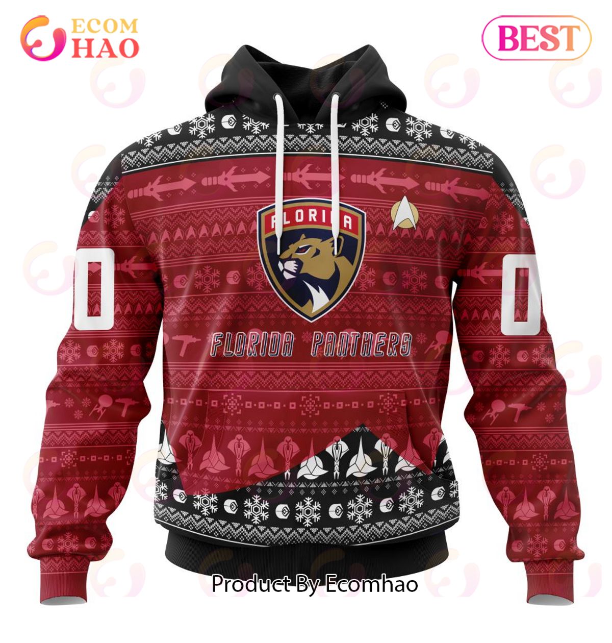 NHL Florida Panthers Special Star Trek Design 3D Hoodie