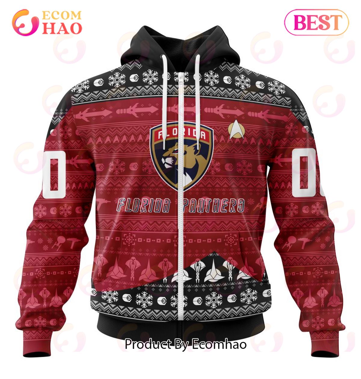 NHL Florida Panthers Special Star Trek Design 3D Hoodie