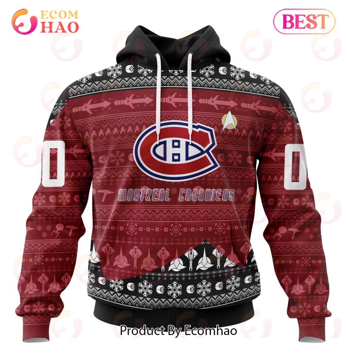 NHL Montreal Canadiens Special Star Trek Design 3D Hoodie