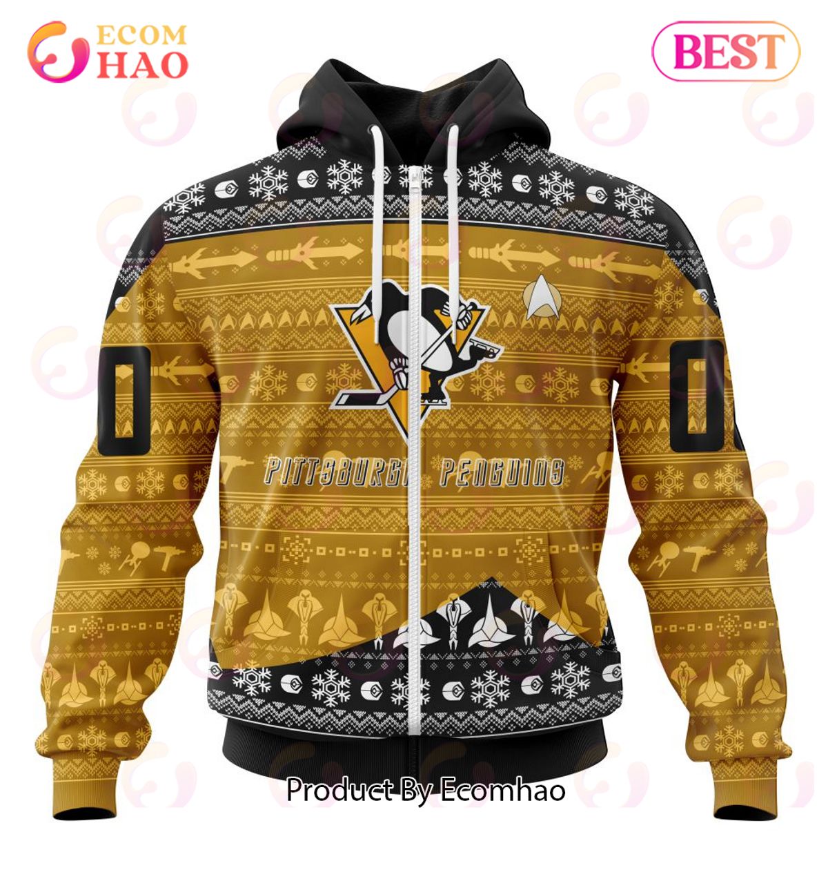 NHL Pittsburgh Penguins Special Star Trek Design 3D Hoodie