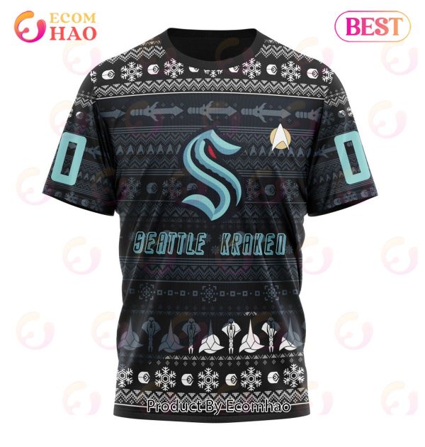 NHL Seattle Kraken Special Star Trek Design 3D Hoodie