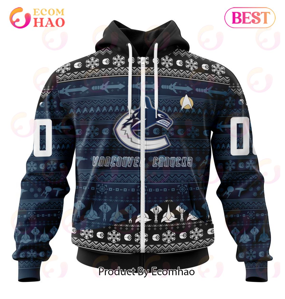 NHL Vancouver Canucks Special Star Trek Design 3D Hoodie