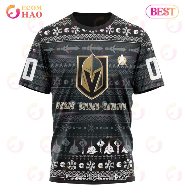 NHL Vegas Golden Knights Special Star Trek Design 3D Hoodie