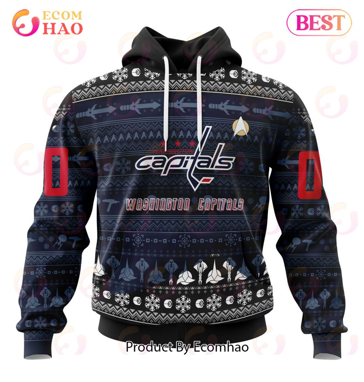 NHL Washington Capitals Special Star Trek Design 3D Hoodie