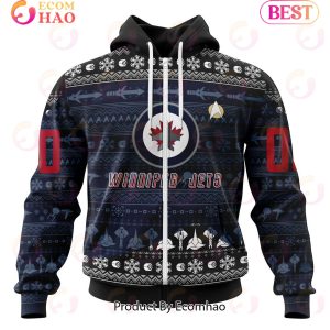NHL Winnipeg Jets Special Star Trek Design 3D Hoodie