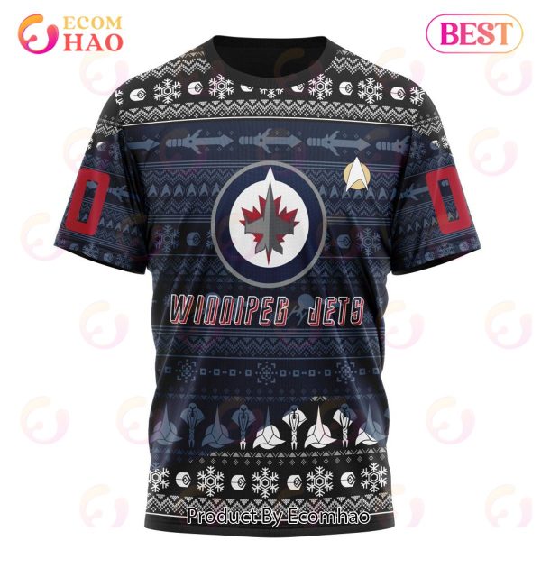 NHL Winnipeg Jets Special Star Trek Design 3D Hoodie