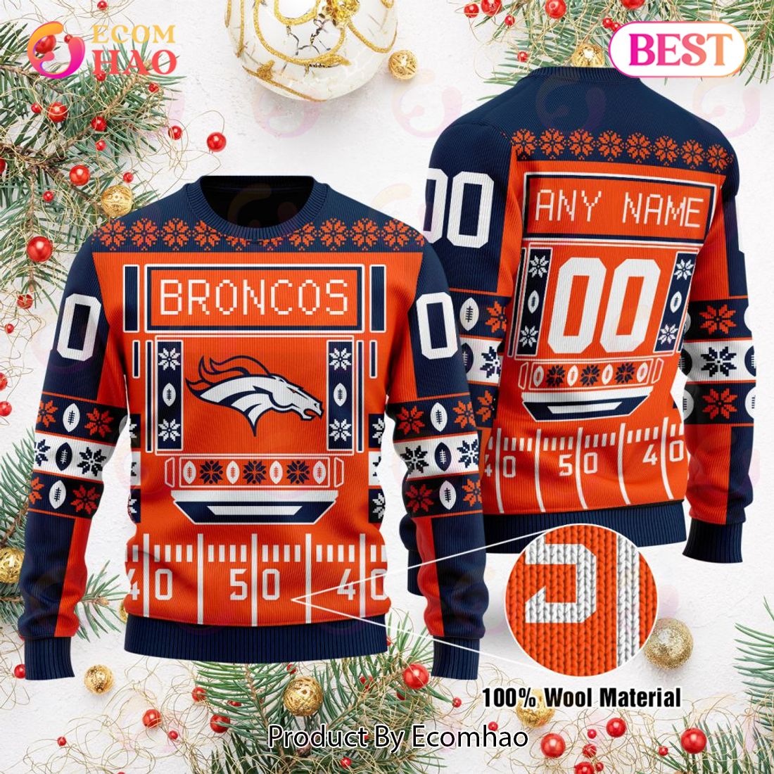 Broncos, Rams Prank Players With Ugly Christmas Sweater Uniforms –  SportsLogos.Net News