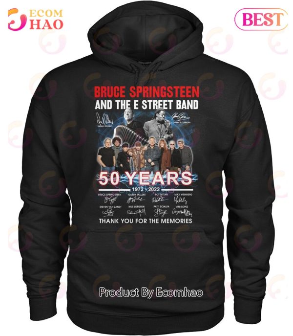 Bruce Springsteen And The E Street Band 50 Years 1972 – 2022 Thank You For The Memories T-Shirt