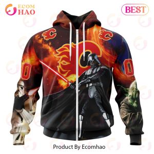 NHL Calgary Flames Specialized Design X Star War 3D Hoodie