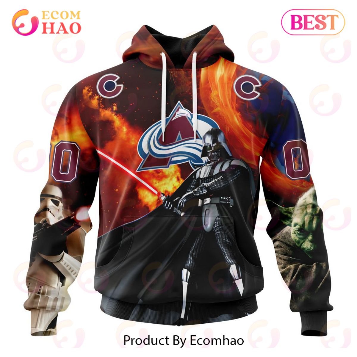 NHL Calgary Flames Specialized Design X Star War 3D Hoodie