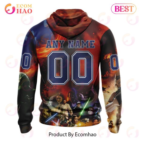 NHL Columbus Blue Jackets Specialized Design X Star War 3D Hoodie