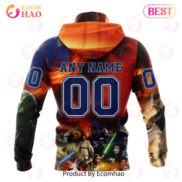 NHL Columbus Blue Jackets Specialized Design X Star War 3D Hoodie