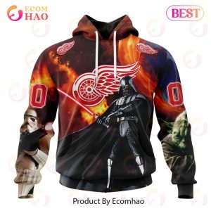 NHL Detroit Red Wings Specialized Design X Star War 3D Hoodie