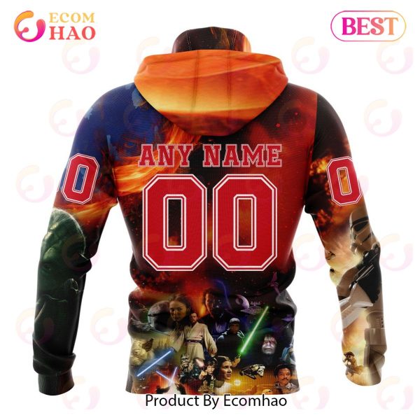 NHL Detroit Red Wings Specialized Design X Star War 3D Hoodie