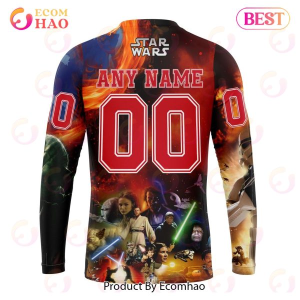 NHL Detroit Red Wings Specialized Design X Star War 3D Hoodie