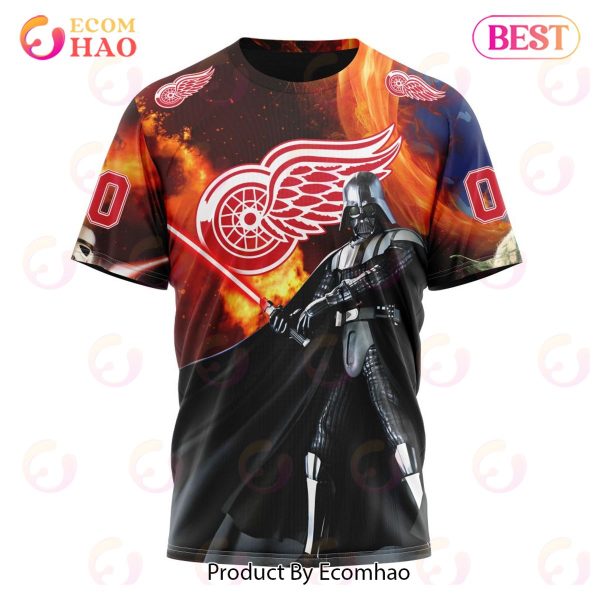 NHL Detroit Red Wings Specialized Design X Star War 3D Hoodie