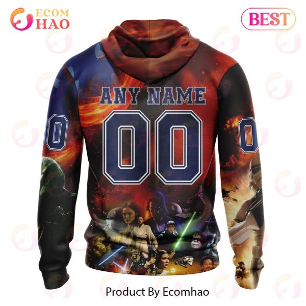 NHL Edmonton Oilers Specialized Design X Star War 3D Hoodie