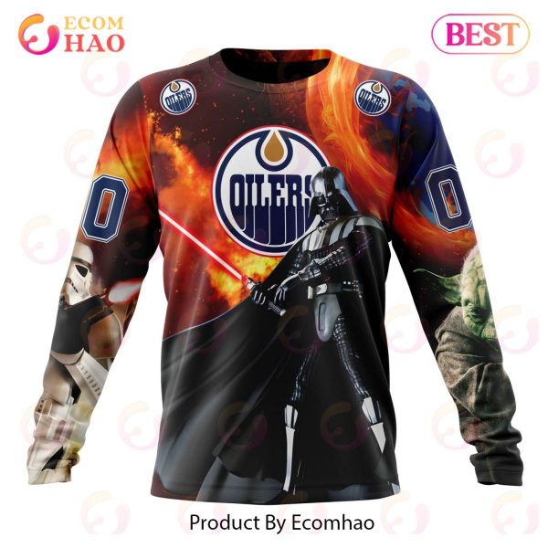 NHL Edmonton Oilers Specialized Design X Star War 3D Hoodie