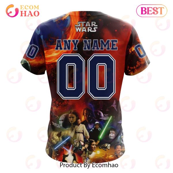 NHL Edmonton Oilers Specialized Design X Star War 3D Hoodie
