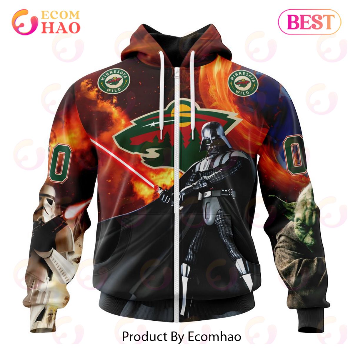 NHL Minnesota Wild Specialized Design X Star War 3D Hoodie