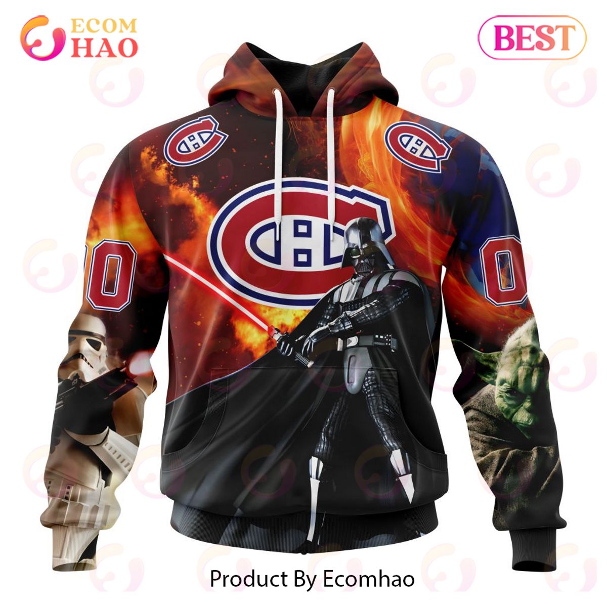 NHL Montreal Canadiens Specialized Design X Star War 3D Hoodie