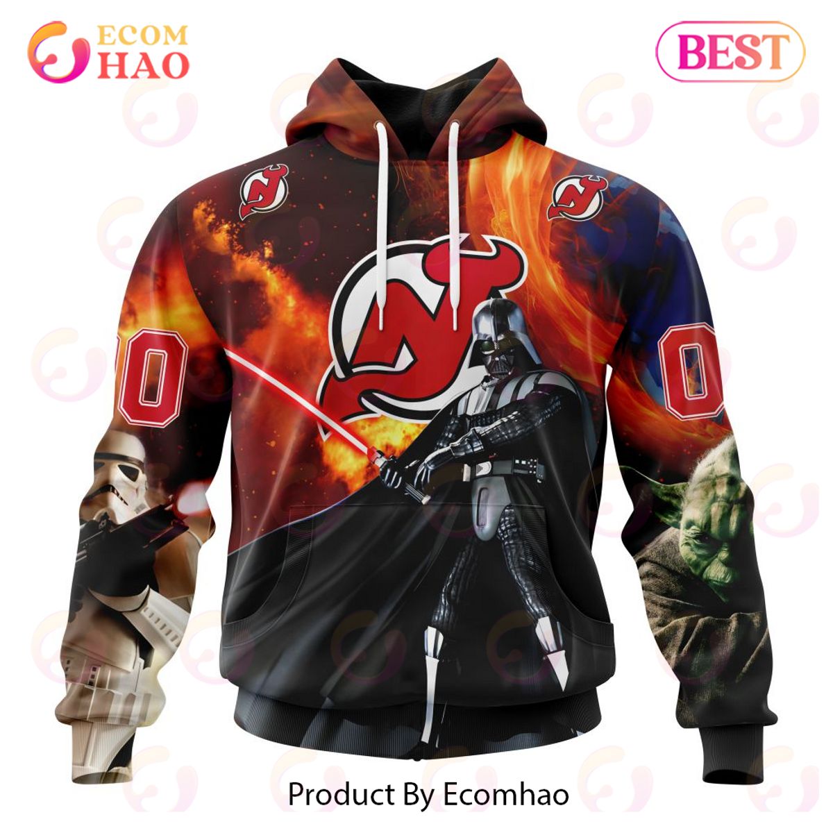 NHL New Jersey Devils Specialized Design X Star War 3D Hoodie