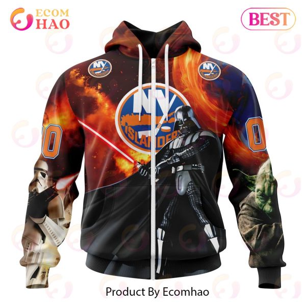 NHL New York Islanders Specialized Design X Star War 3D Hoodie