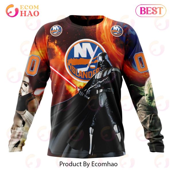 NHL New York Islanders Specialized Design X Star War 3D Hoodie