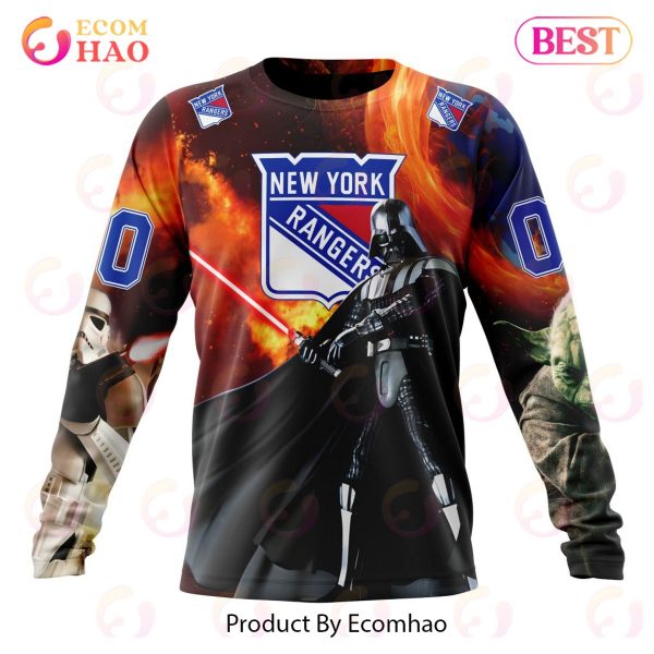 NHL New York Rangers Specialized Design X Star War 3D Hoodie