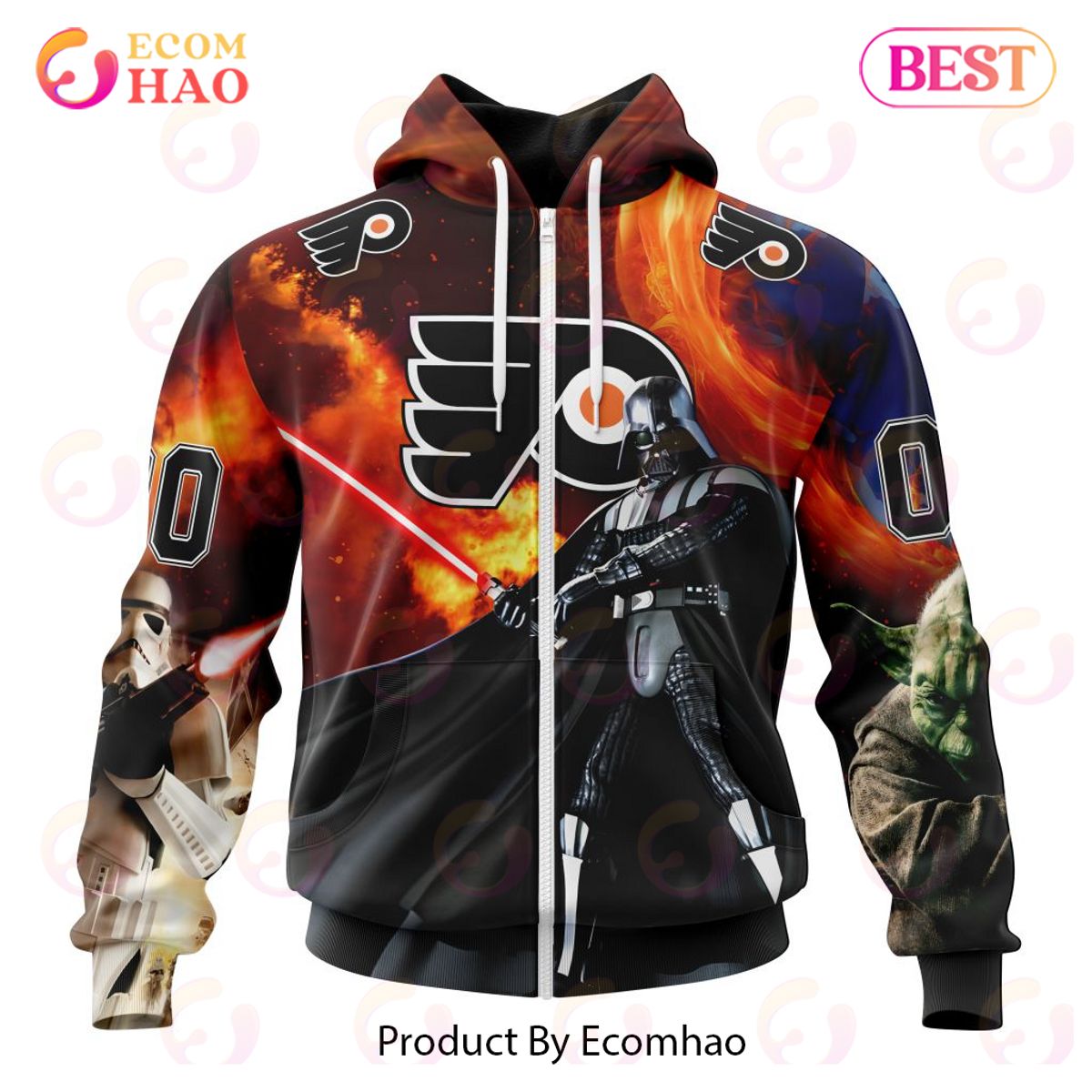 NHL Philadelphia Flyers Specialized Design X Star War 3D Hoodie