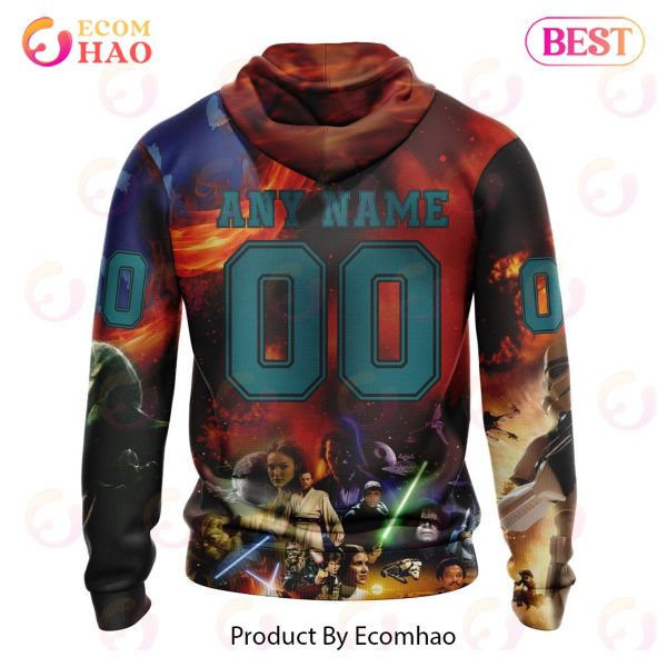 NHL San Jose Sharks Specialized Design X Star War 3D Hoodie