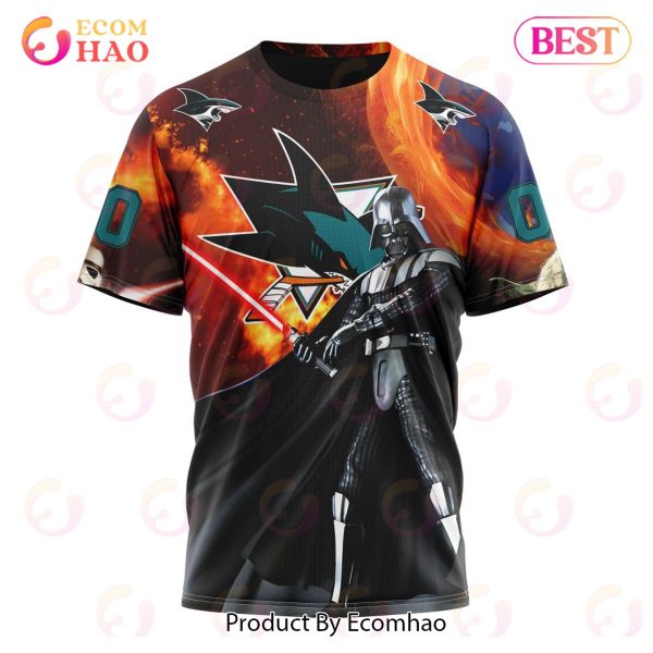 NHL San Jose Sharks Specialized Design X Star War 3D Hoodie