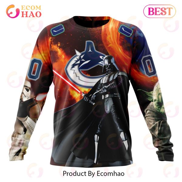 NHL Vancouver Canucks Specialized Design X Star War 3D Hoodie
