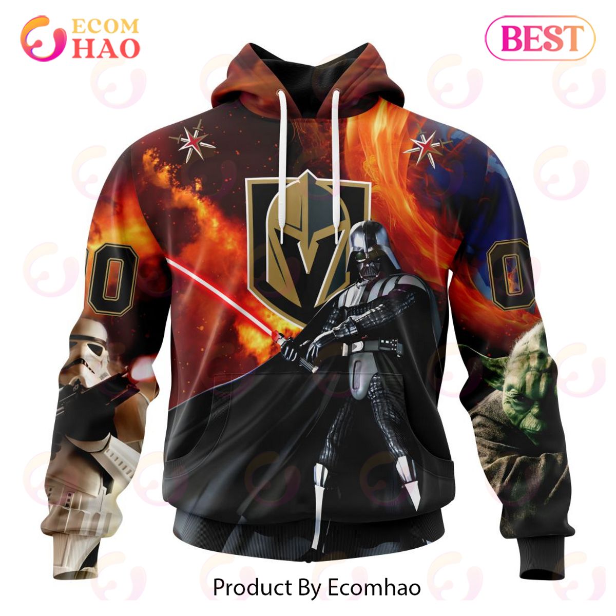 NHL Vegas Golden Knights Specialized Design X Star War 3D Hoodie