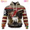 NHL Vegas Golden Knights Specialized Unisex Kits Remember Pearl Harbor 3D Hoodie