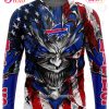 Carolina Panthers Demon Face American Flag 3D Unisex Hoodie