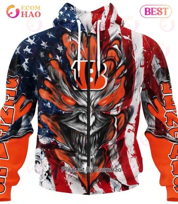 Cincinnati Bengals Jersey For America 3D Hoodie - Ecomhao Store