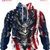 Cleveland Browns Demon Face American Flag 3D Unisex Hoodie
