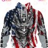 Kansas City Chiefs Demon Face American Flag 3D Unisex Hoodie