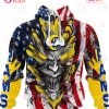 Miami Dolphins Demon Face American Flag 3D Unisex Hoodie