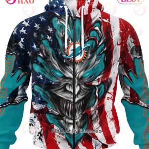 Miami Dolphins Hoodie 3D devil eyes gift for fans - Limotees