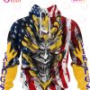 Miami Dolphins Demon Face American Flag 3D Unisex Hoodie