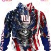New York Jets Demon Face American Flag 3D Unisex Hoodie