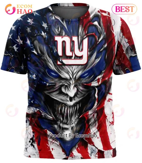 New York Giants Hoodie Skull For Halloween Graphic - Reallgraphics